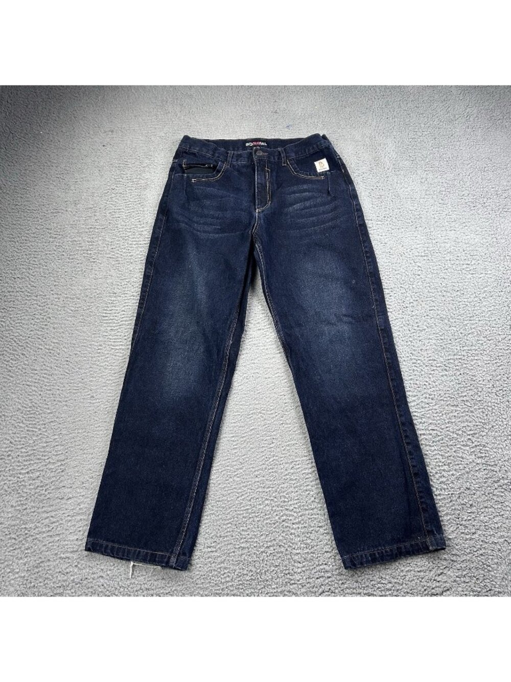Bocomal Fr Jeans Blue Workwear Mens Size 32x32 Distressed Flame Resistant